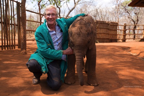 Paul OGrady with Nkala courtesy Jill Worsley