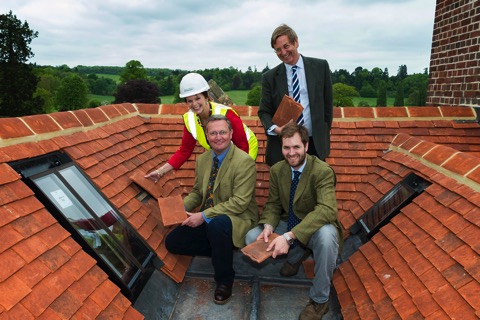 Roof topping ceremony Loseley